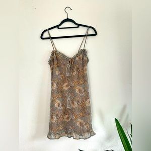 Molly Green floral mini dress, size S.